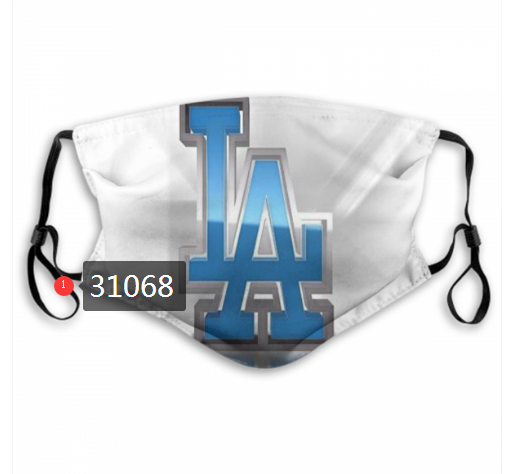 2020 Los Angeles Dodgers Dust mask with filter 14->mlb dust mask->Sports Accessory